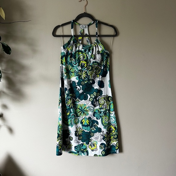 PrAna Quinn Dress in Lake Flower Power Pattern Built In Bra M - Picture 5 of 12